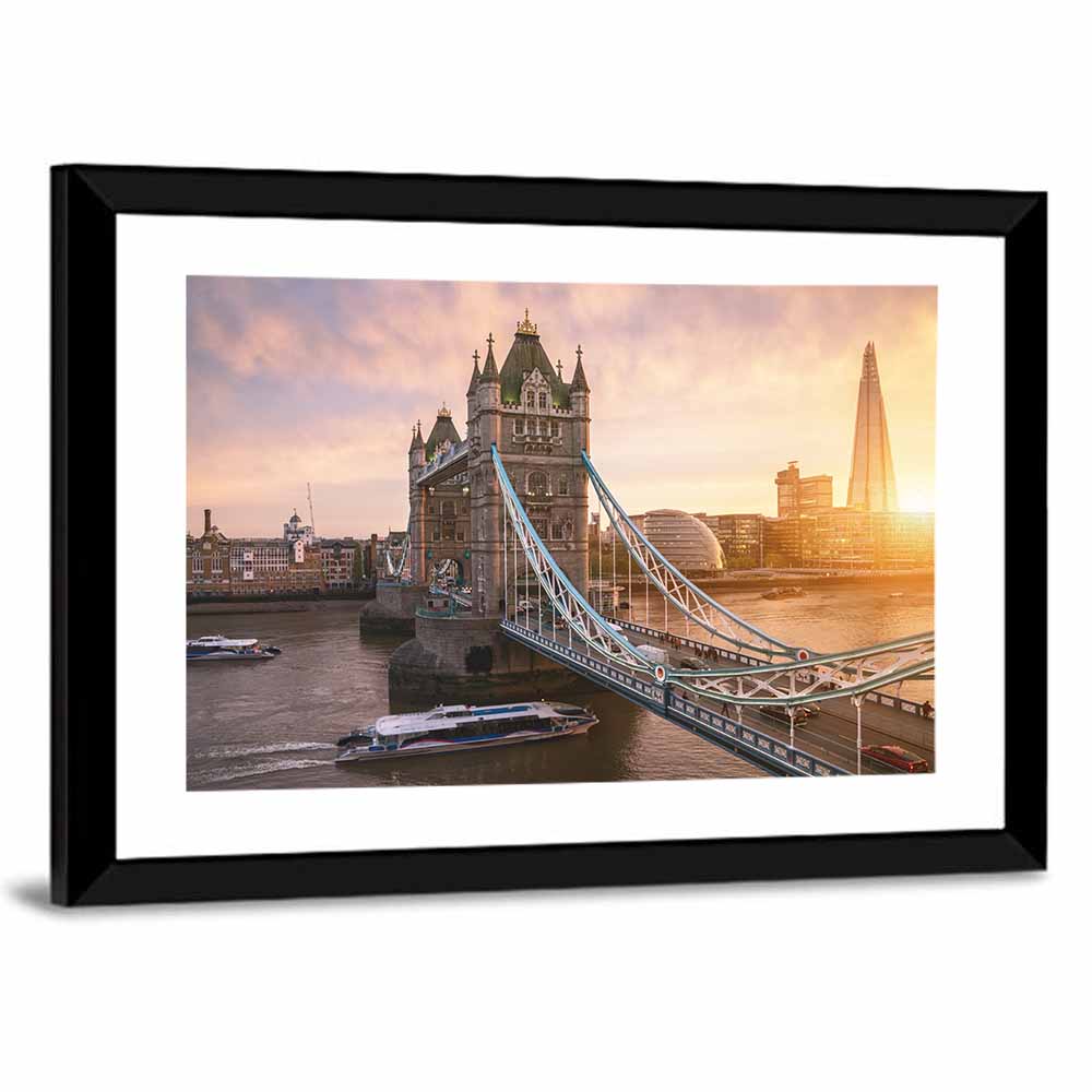 Tower Bridge Golden Hour Wall Art
