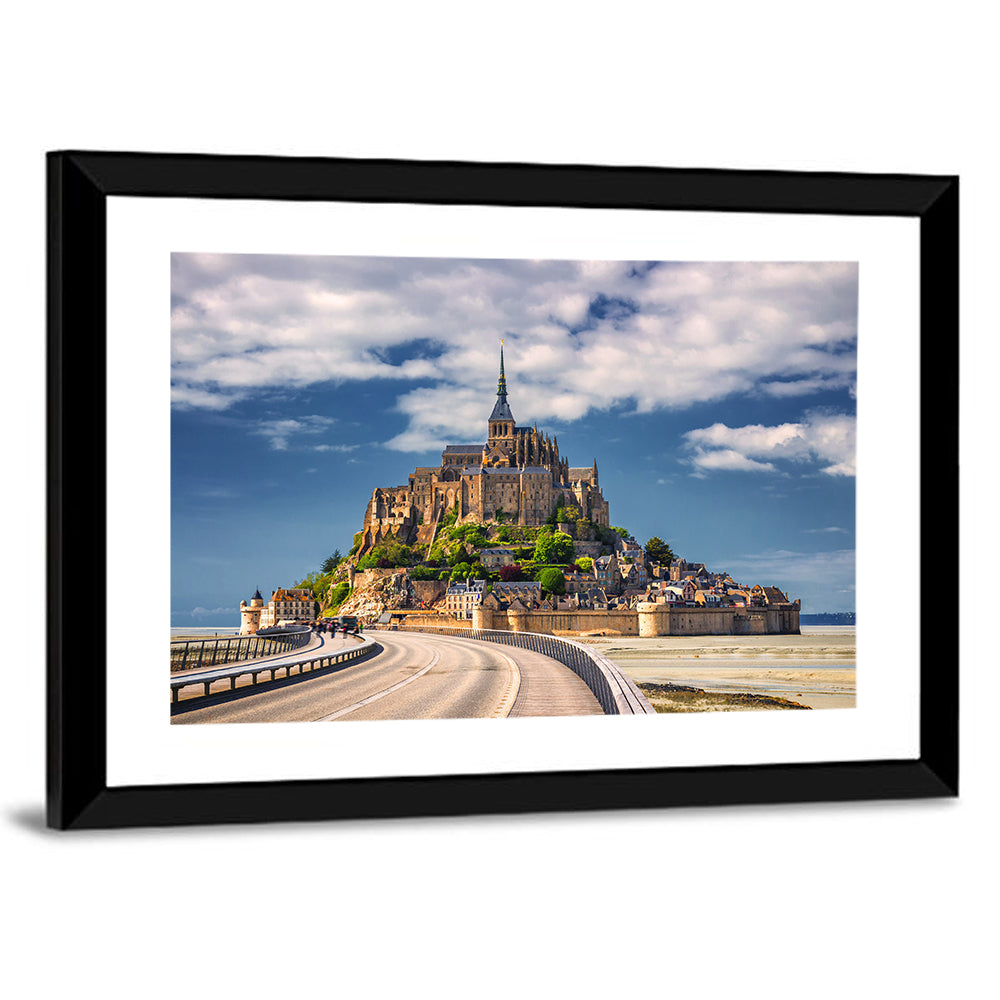 Mont Saint-michel at Low Tide Wall Art