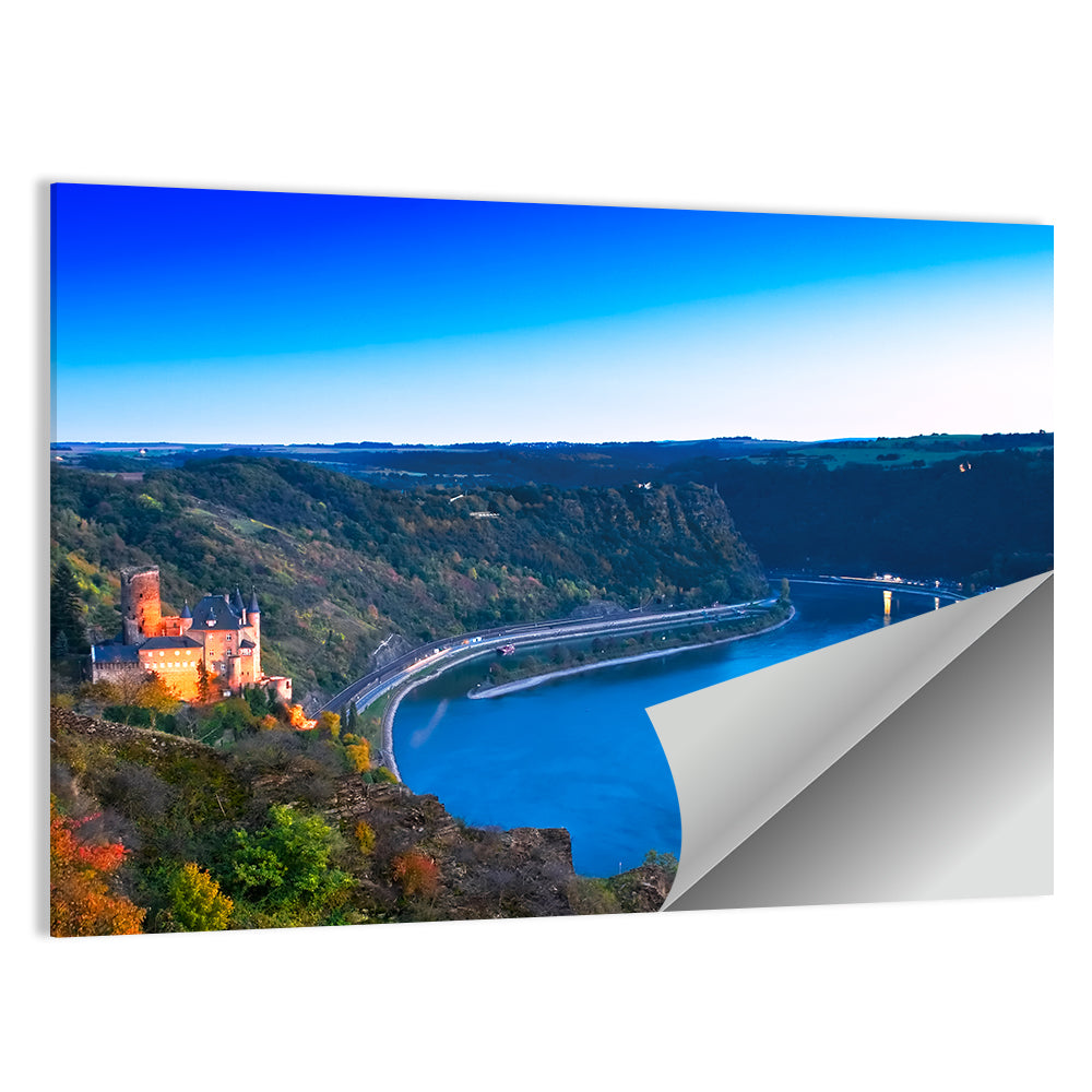 Rhine Valley at Dusk Wall Art