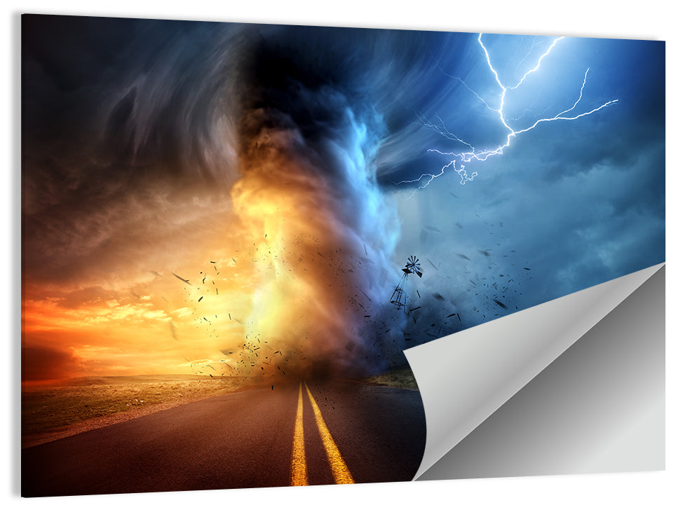 Twisting Tornado Storm Wall Art