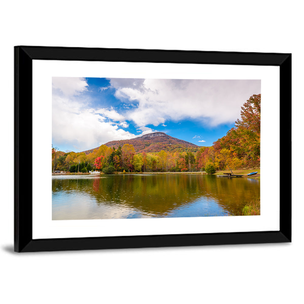 Yonah Mountain Autumn Reflection Wall Art