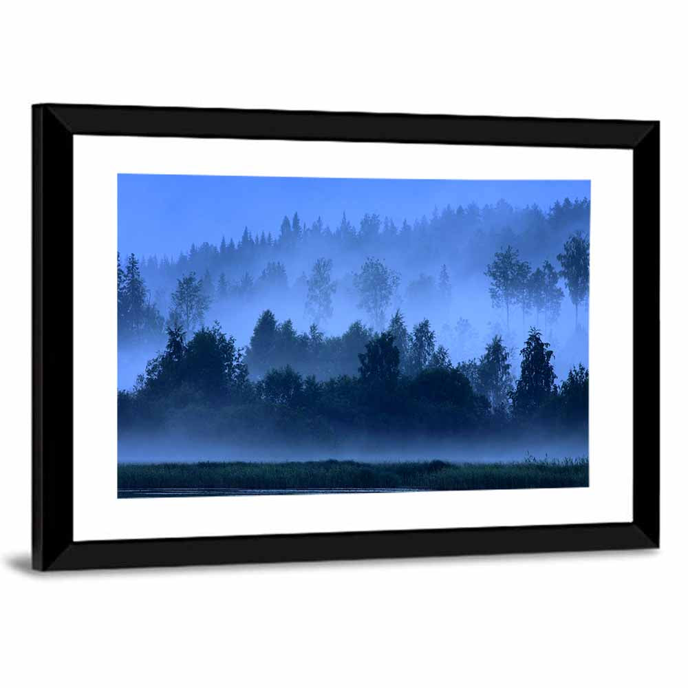 Misty Finnish Nightscape Wall Art
