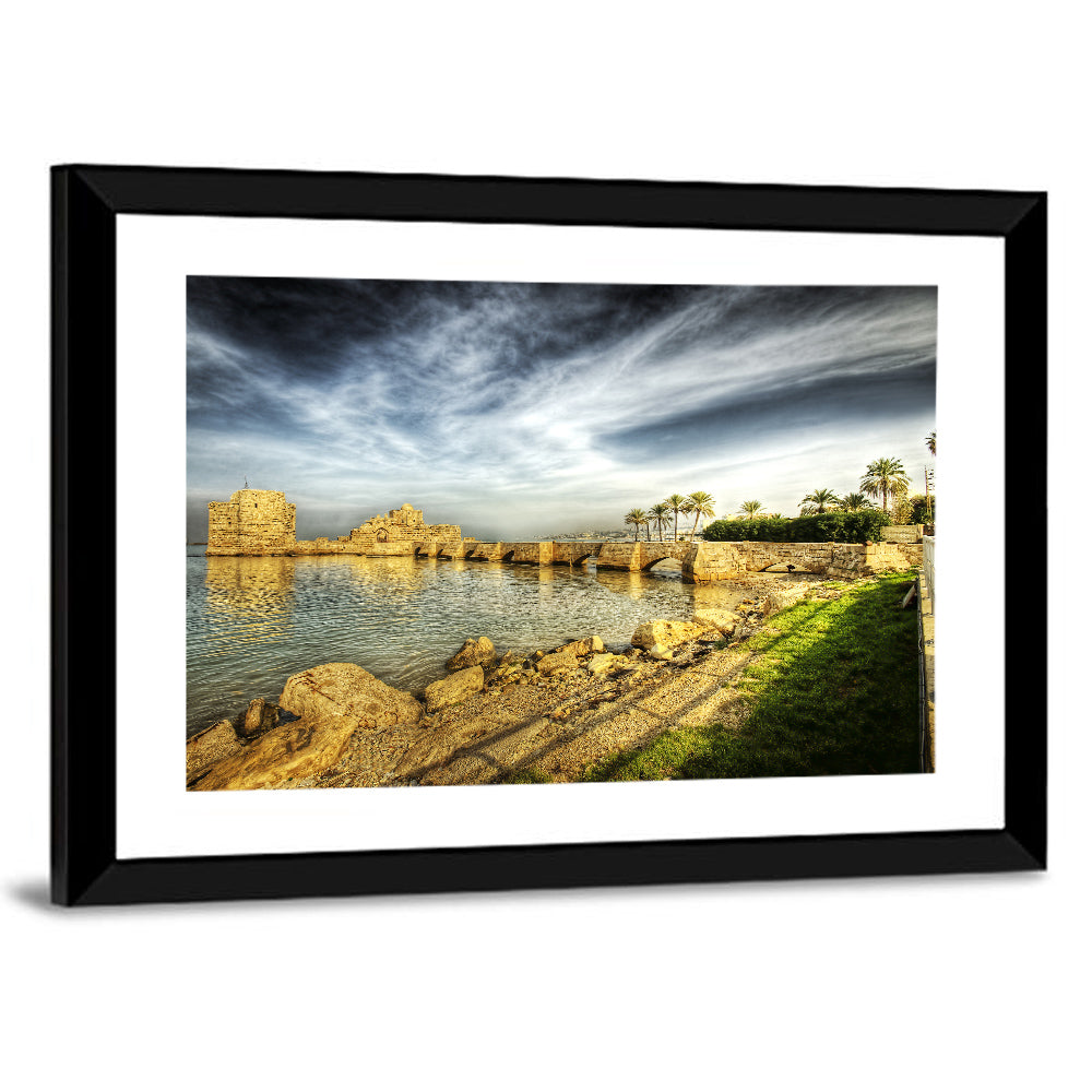 Sidon Sea Castle Wall Art