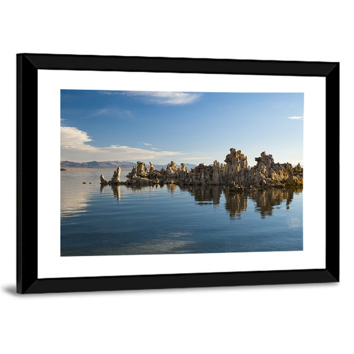 Mono Lake Reflections Wall Art as a framed print
