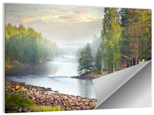 Foggy River Wall Art