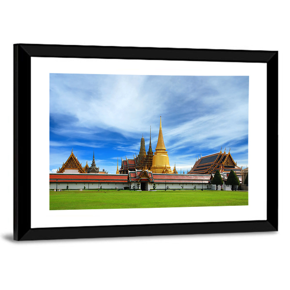 Golden Stupa at Wat Phra Kaew Wall Art