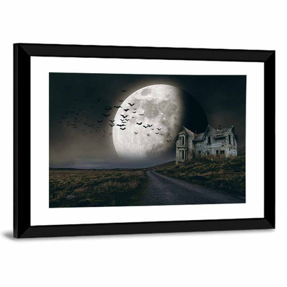Halloween Night Scene Wall Art