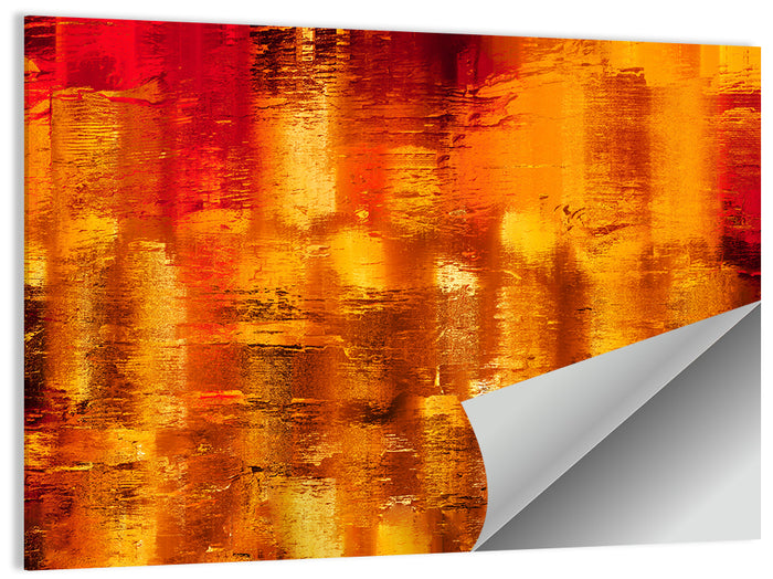 Golden Parallel Lines Abstract Wall Art as a poster print