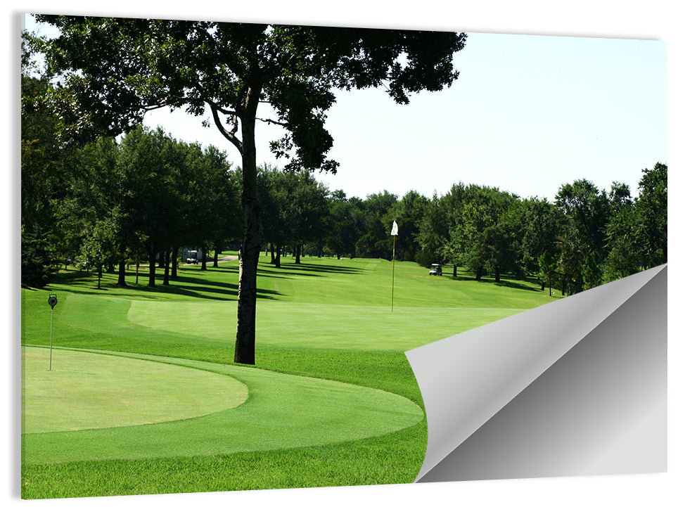 Oklahoma Golf Course Greens Wall Art