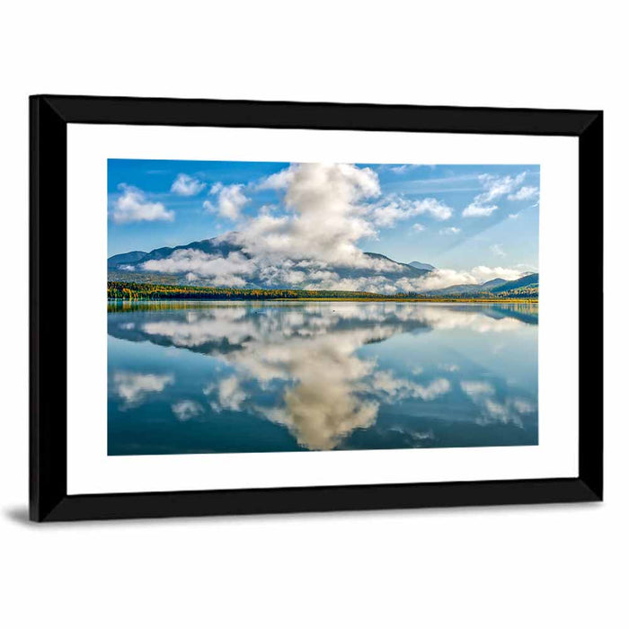 Skilak Lake Reflection Wall Art as a framed print