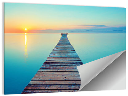 Lake Footbridge Wall Art