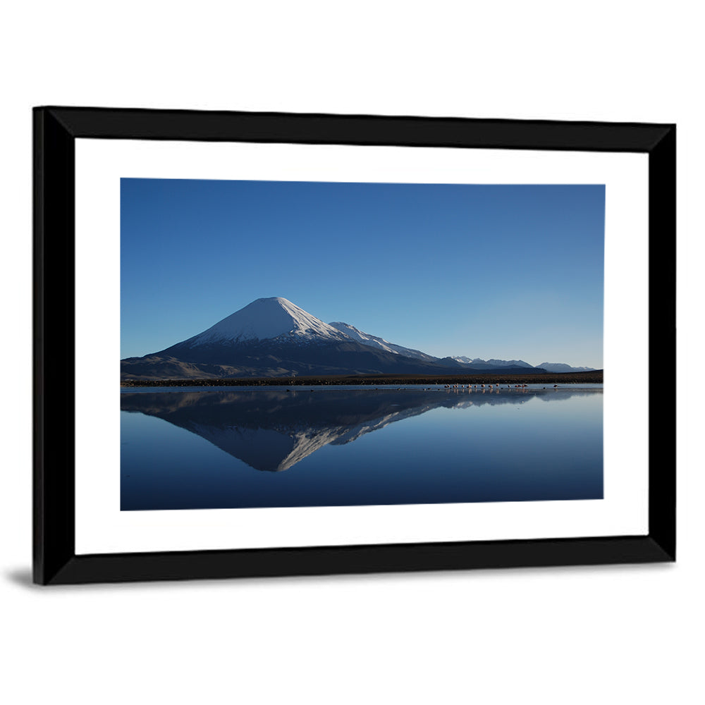 Chungara Lake Reflection Wall Art