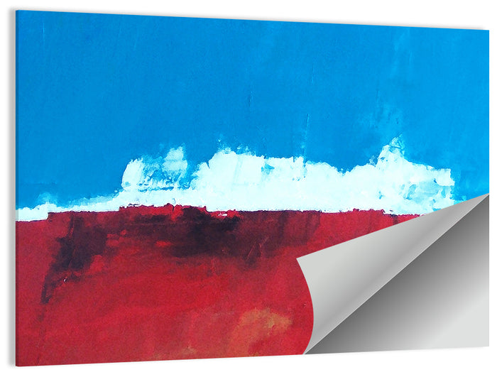 Ocean Horizon Abstract Wall Art as a poster print