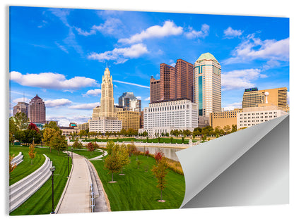 Columbus Skyline Wall Art
