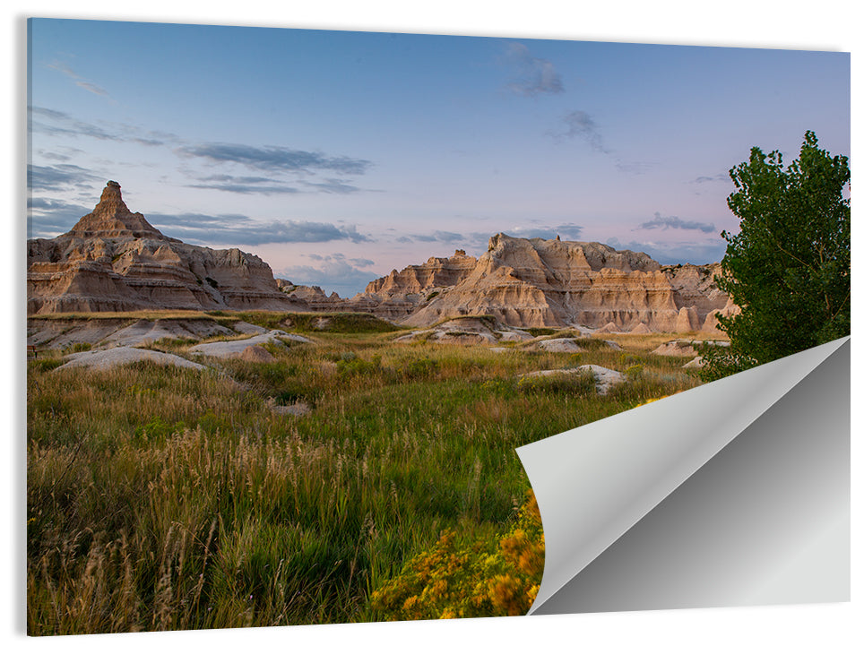 Badlands Mountains Wall Art
