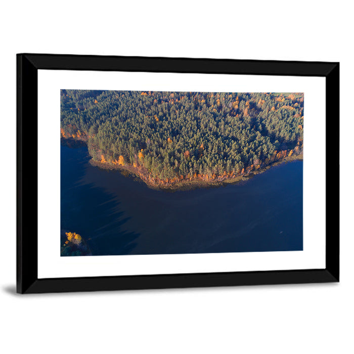 Lake Dolysets Aerial View Wall Art as a framed print