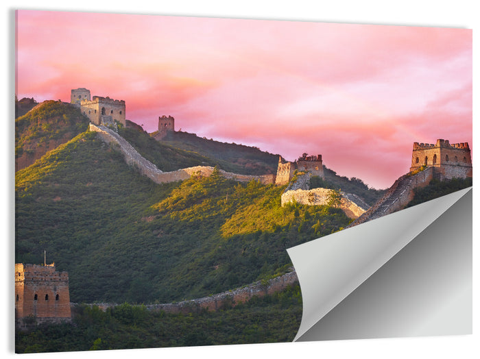 Great Golden Hour Watchtowers Wall Art as a poster print