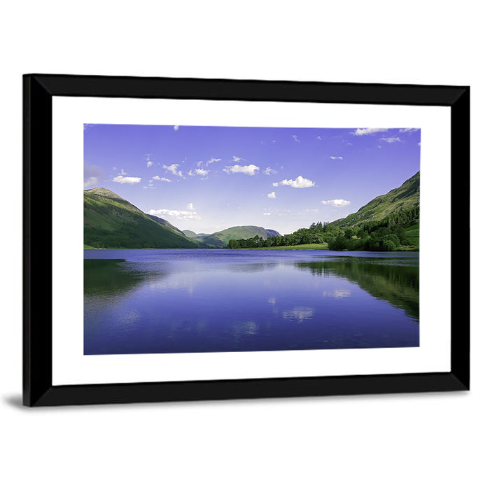 Cumbria Lake Reflection Wall Art as a framed print
