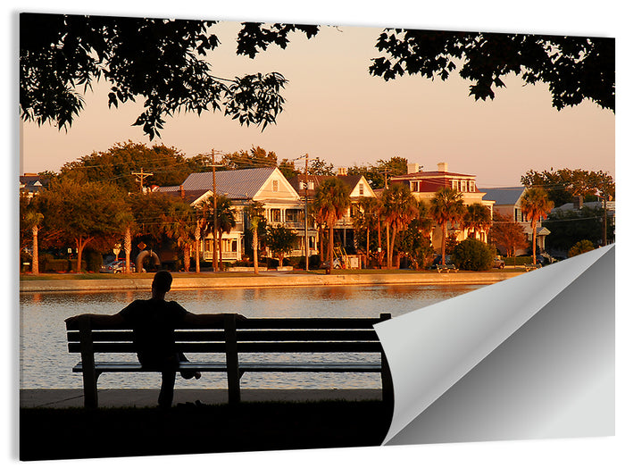 Colonial Lake, Charleston Wall Art as a poster print
