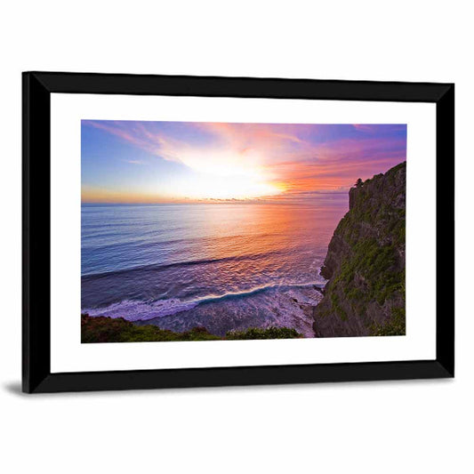 Sunset Over Ocean Wall Art