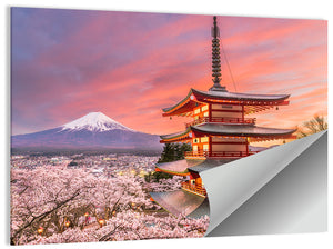 Mount Fuji & Pagoda Wall Art