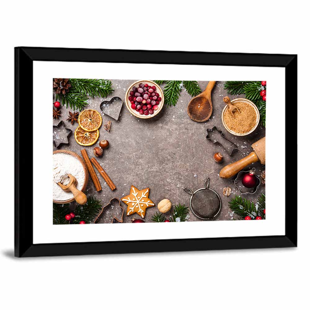 Baking Cookies With Ingredients Wall Art