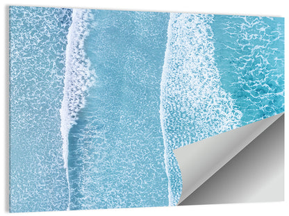 Moving Beach Waves Wall Art