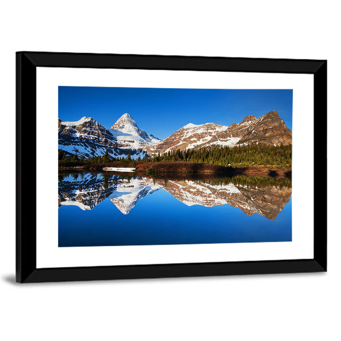 Snowy Mount Assiniboine Wall Art as a framed print