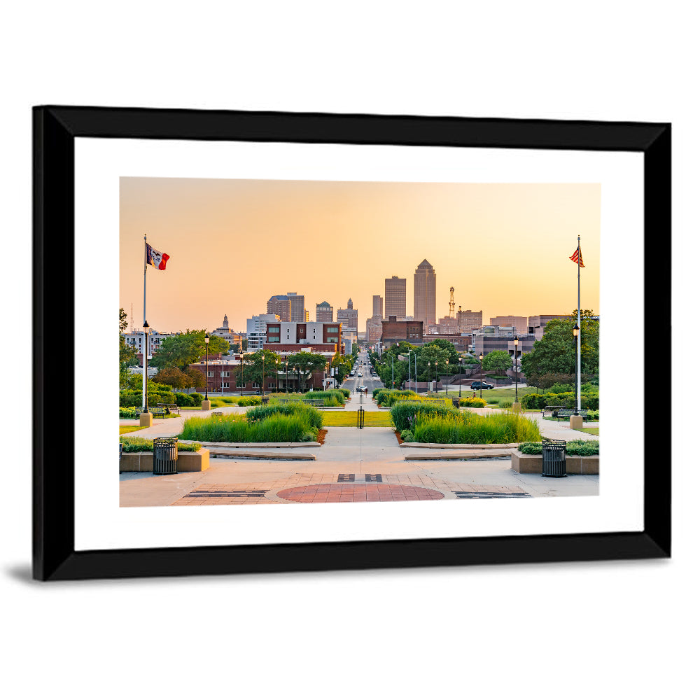 Des Moines City Wall Art
