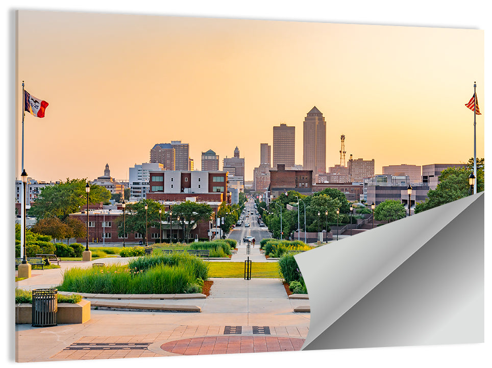 Des Moines City Wall Art