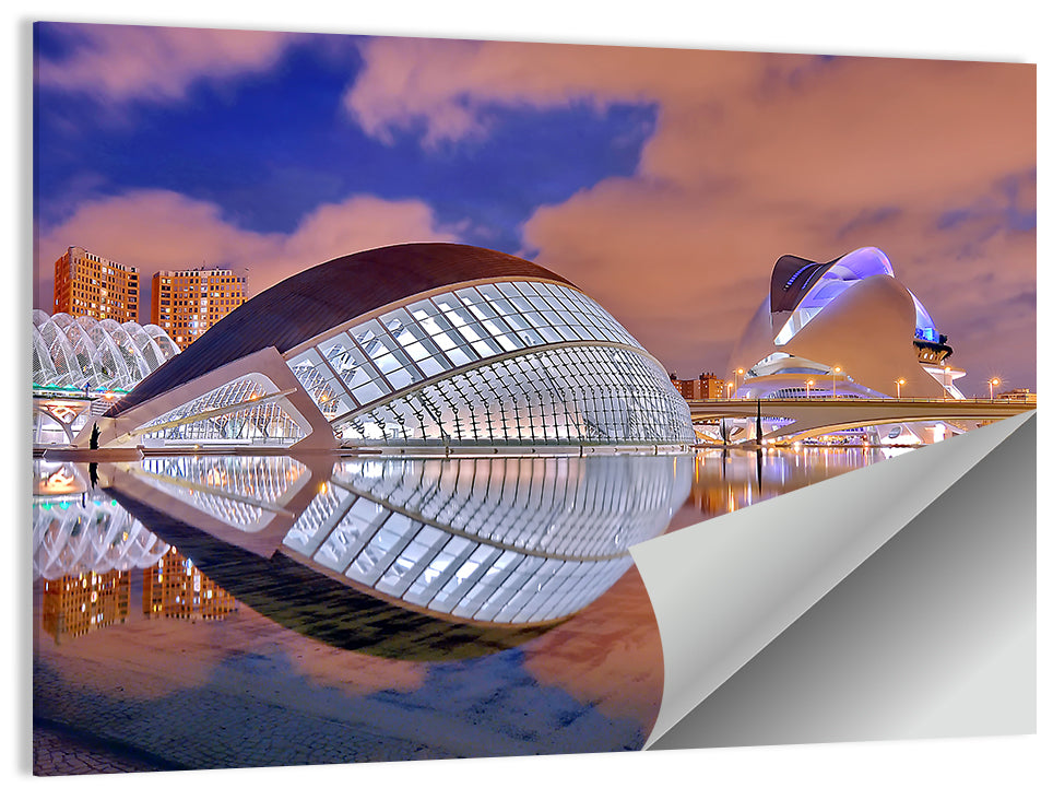 Valencia City of Arts and Sciences Twilight Wall Art