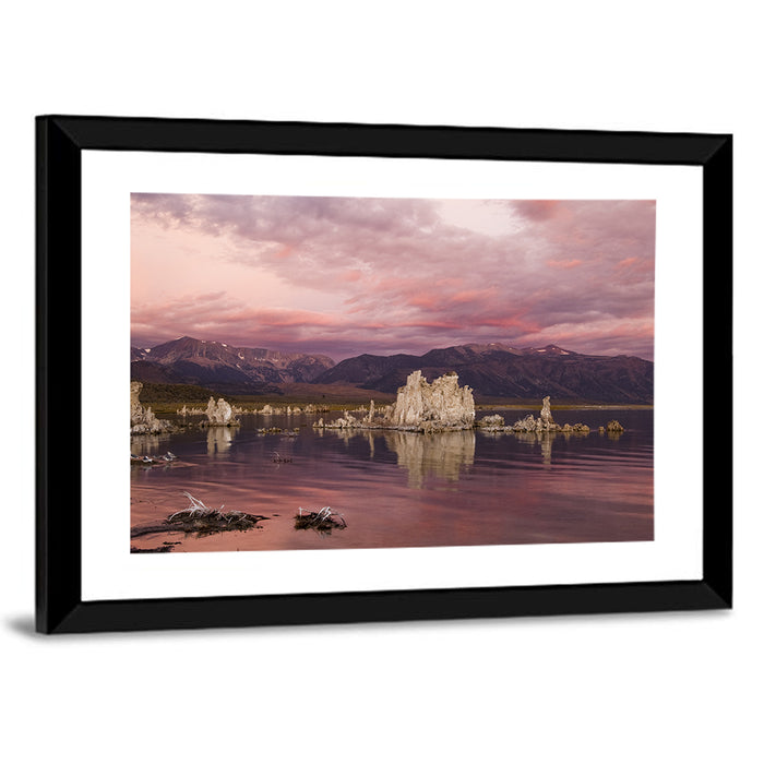 Mono Lake Sunset, Owens Valley Wall Art as a framed print