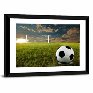 Soccer Ball in Stadium Wall Art