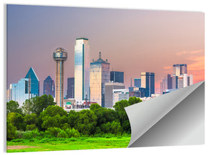 Dallas Skyline Wall Art