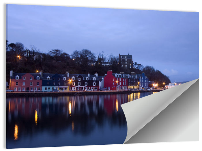 Tobermory Harbour at Twilight Wall Art as a poster print