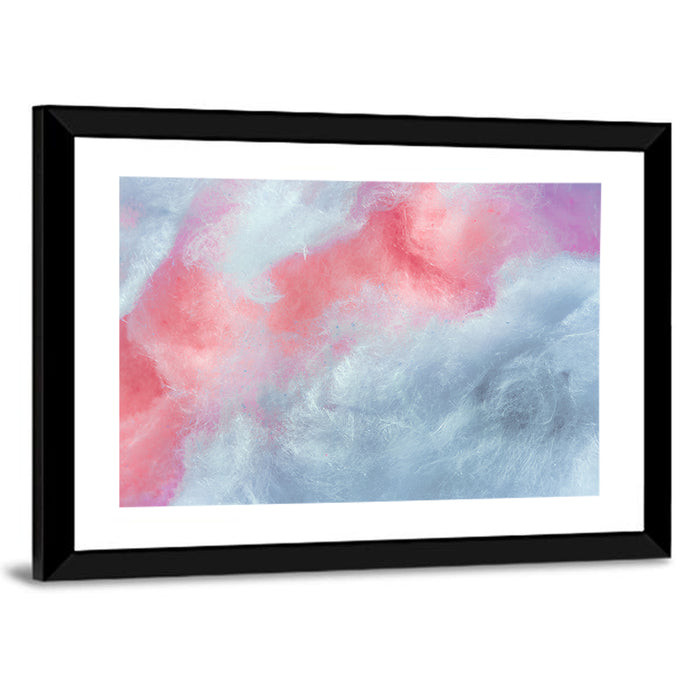 Spun Sugar Abstract Wall Art as a framed print