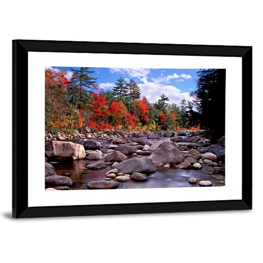 New Hampshire Autumn Stream Wall Art