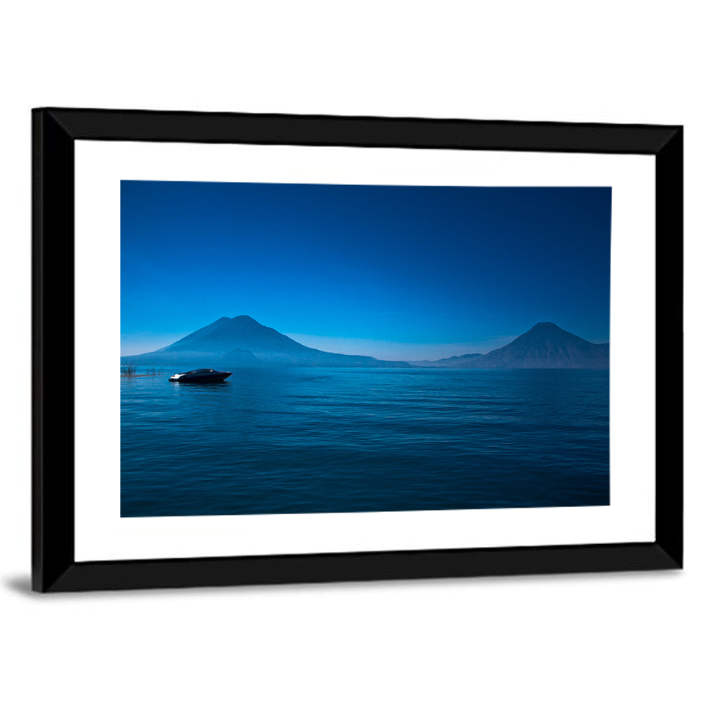 Boat At Lake Atitlan Wall Art