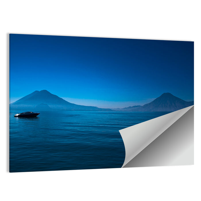 Boat on Lake Atitlán Wall Art as a poster print