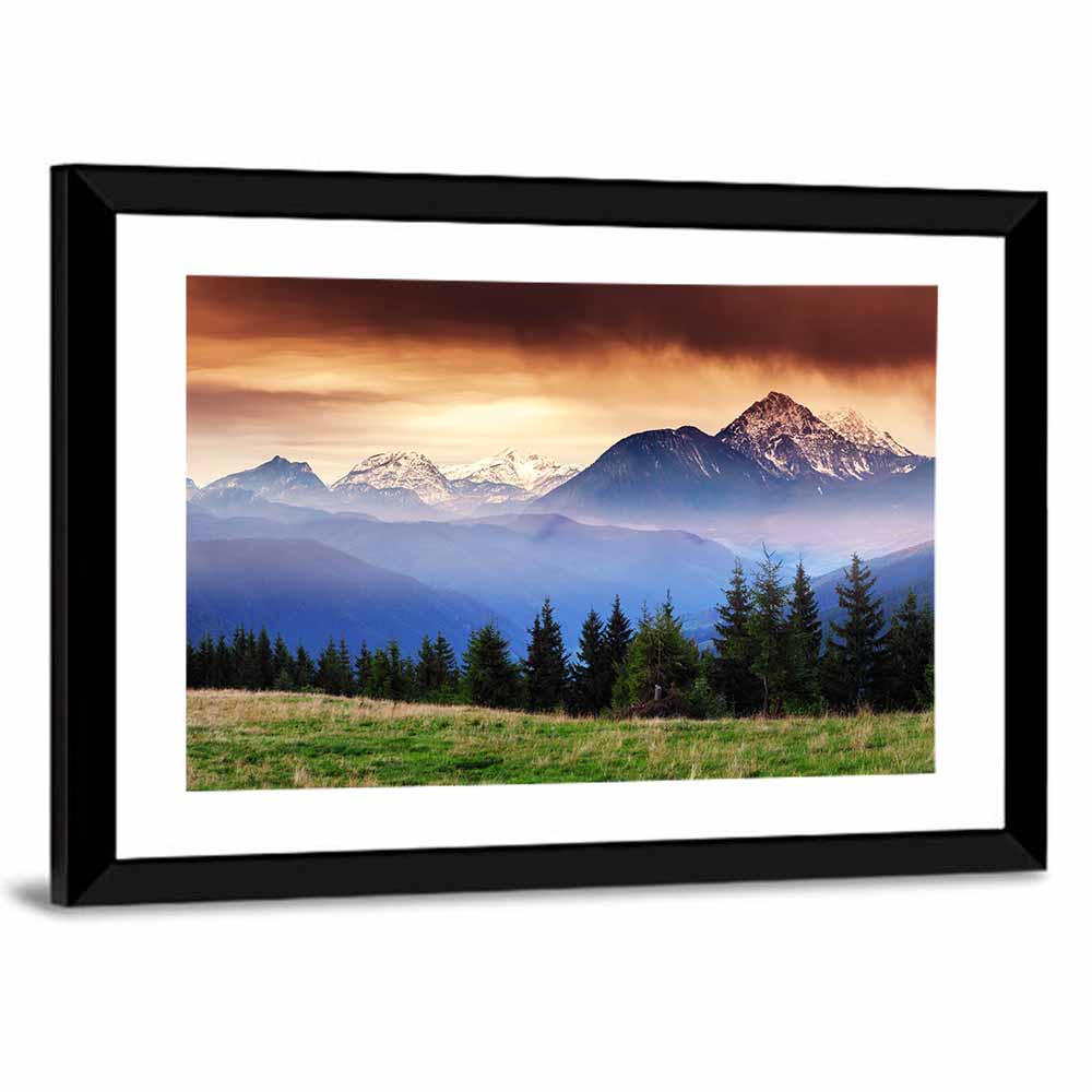 Austria Mountain Peaks Wall Art