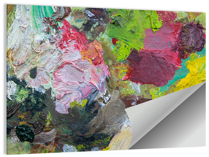 Hand Drawn Abstract Palette Wall Art as a poster print
