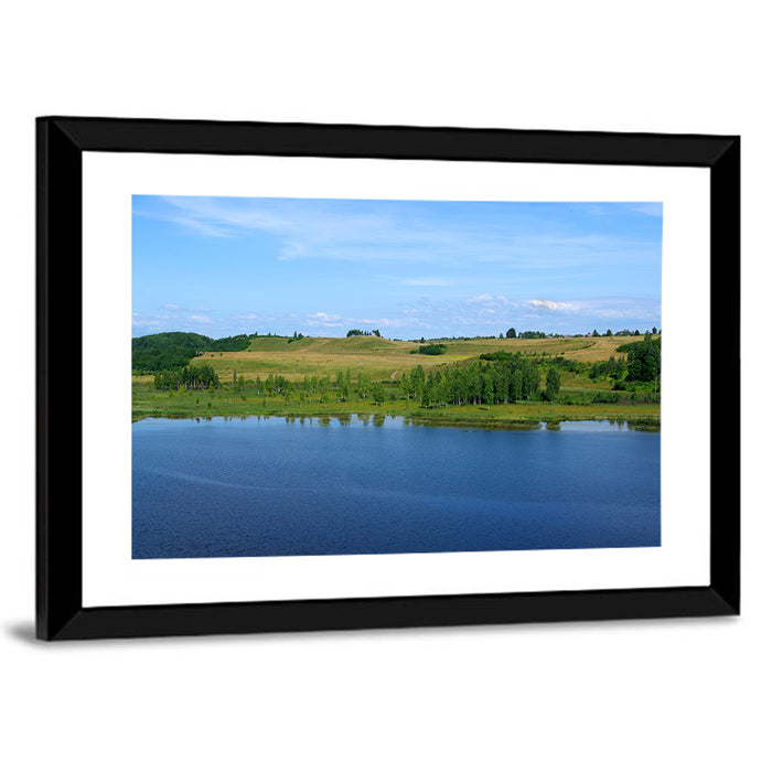 Pskov Lake Landscape Wall Art as a framed print