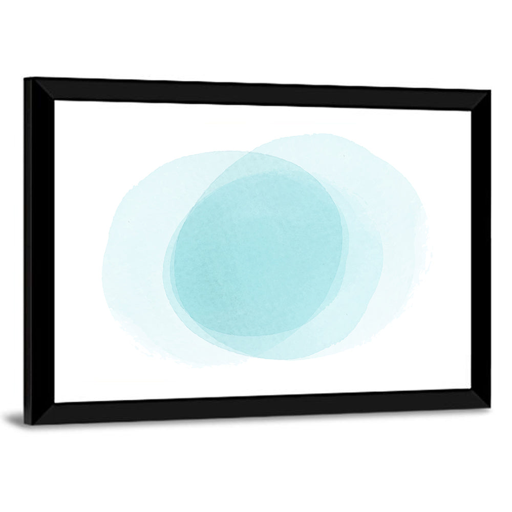 Translucent Blue Circles Wall Art