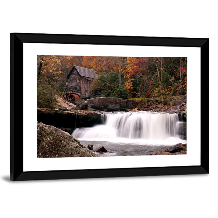 Glade Creek Grist Mill, West Virginia Wall Art as a framed print