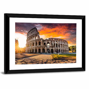 Colosseum At Sunrise Wall Art