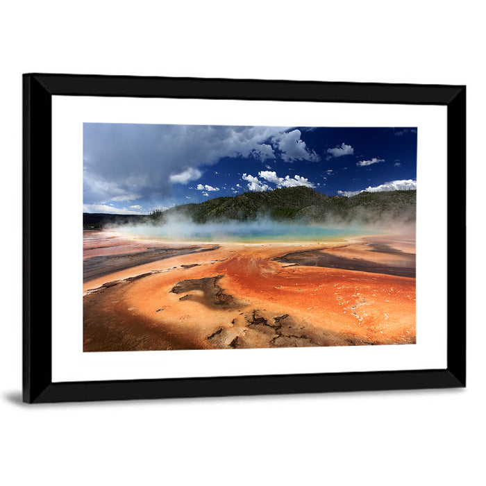 Grand Prismatic Spring, Yellowstone Wall Art as a framed print