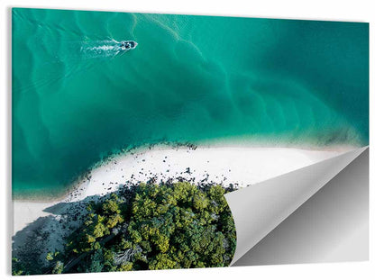 Clam Beach Aerial Wall Art