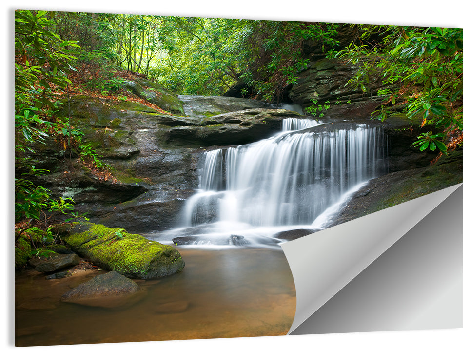 Blue Ridge Mountains Waterfall Wall Art