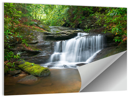 Blue Ridge Mountains Waterfall Wall Art
