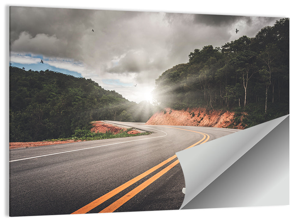 Start of a Journey, Sunrise Road Wall Art